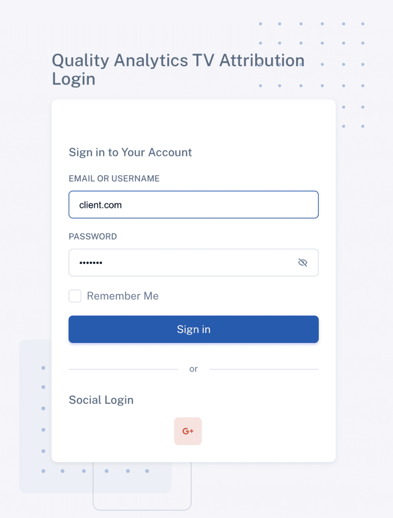 Onboarding Requirements with QA TV